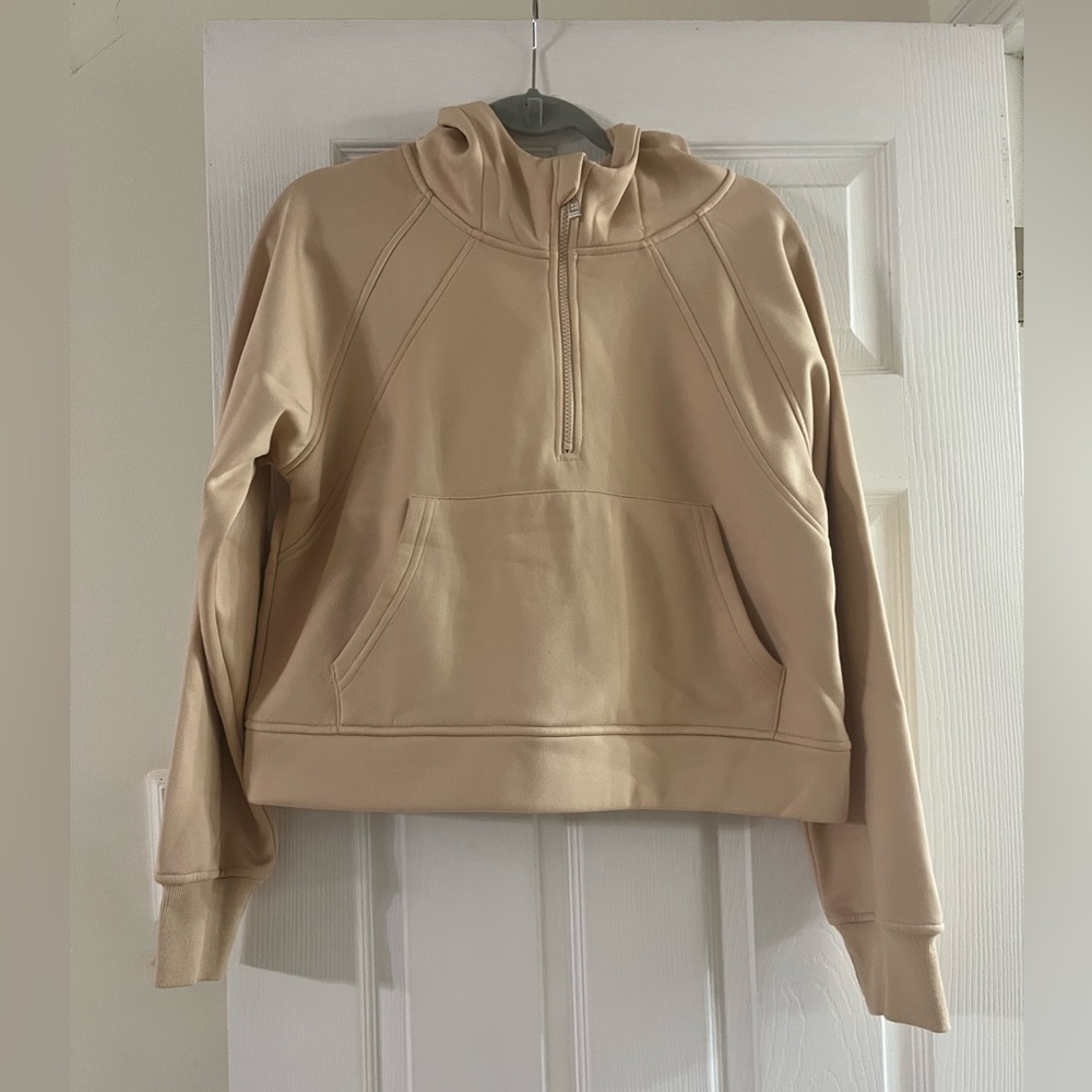 Scuba Style Half Zip Hoodie